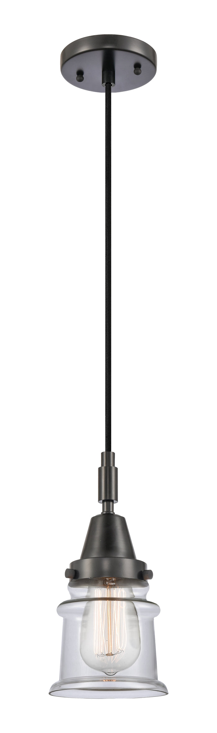 Caden Mini Pendant Glass Steel Antique Brass