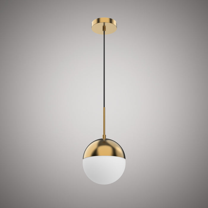 1 Lights Century 7-in Pendant Aged Brass  Dimmable 60W