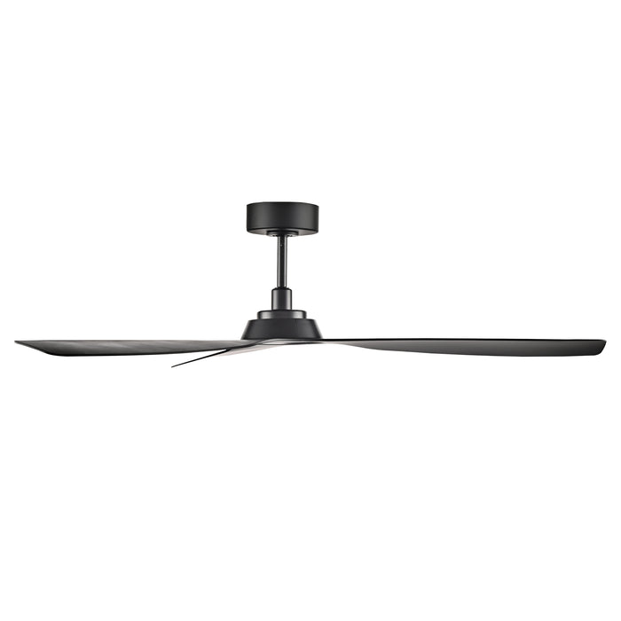 Cirova 52'' 3 Blades Matte Black Indoor DC Ceiling Fan With Remote