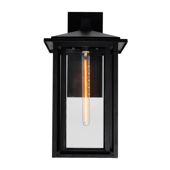 Crawford Outdoor Wall Lights Black 1 Light