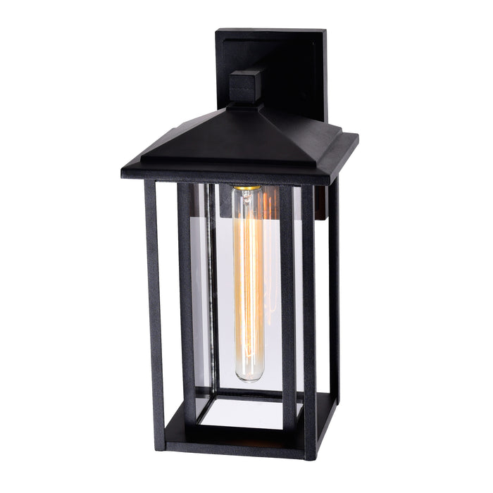 Crawford Outdoor Wall Lights Black 1 Light