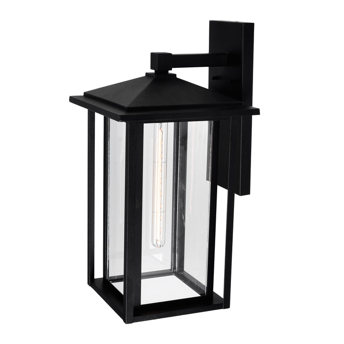 Crawford Outdoor Wall Lights Black 1 Light