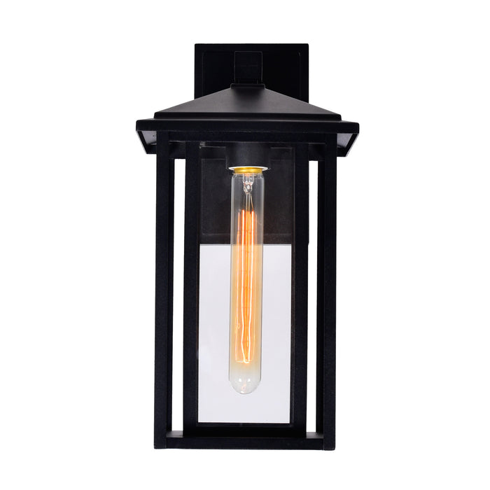 Crawford Outdoor Wall Lights Black 1 Light