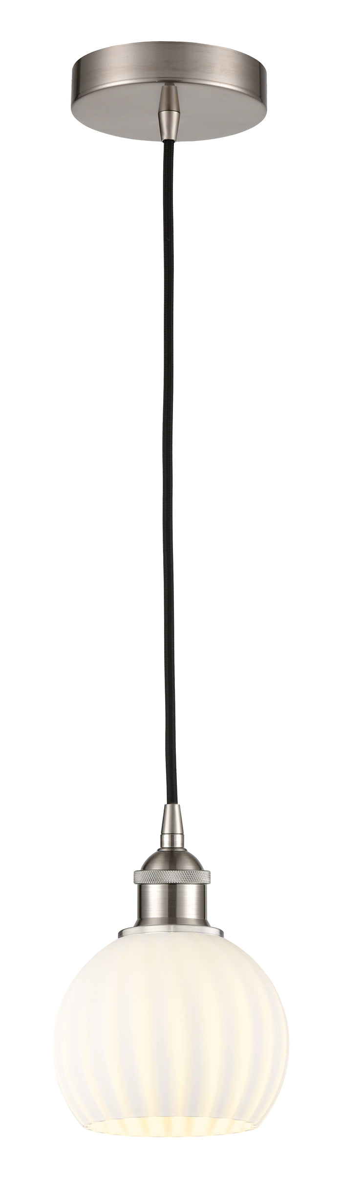 Brushed Satin Nickel / White Venetian