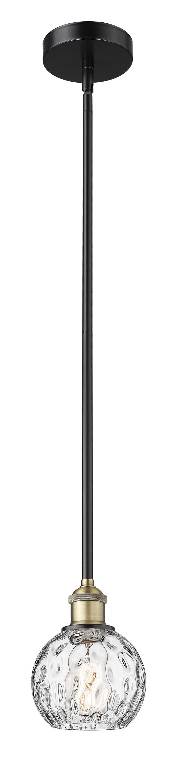 Edison Mini Pendant Antique Brass 6 Inch