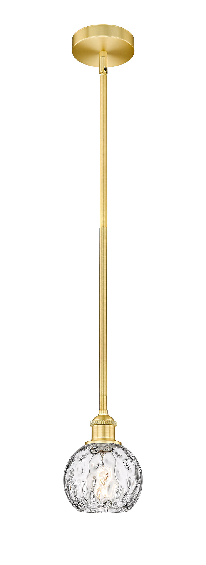 Satin Gold / Clear Water Glass