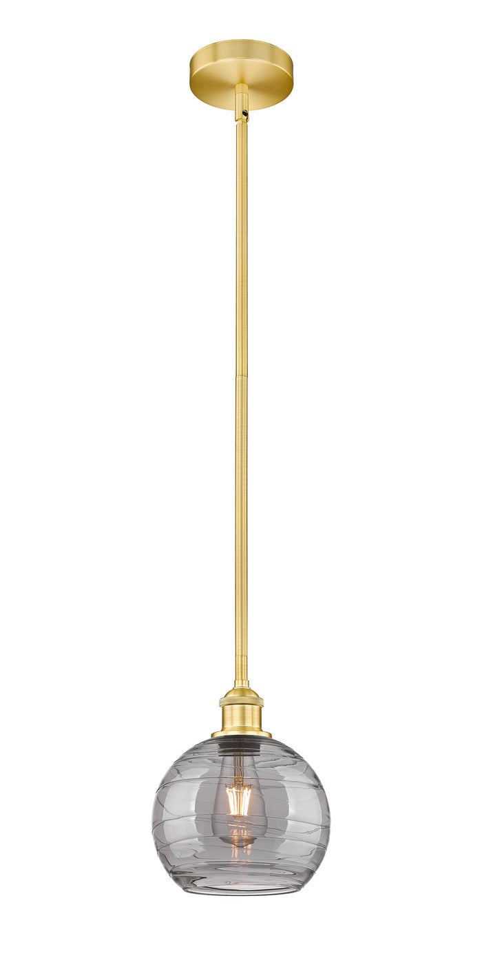 Satin Gold / Light Smoke Deco Swirl