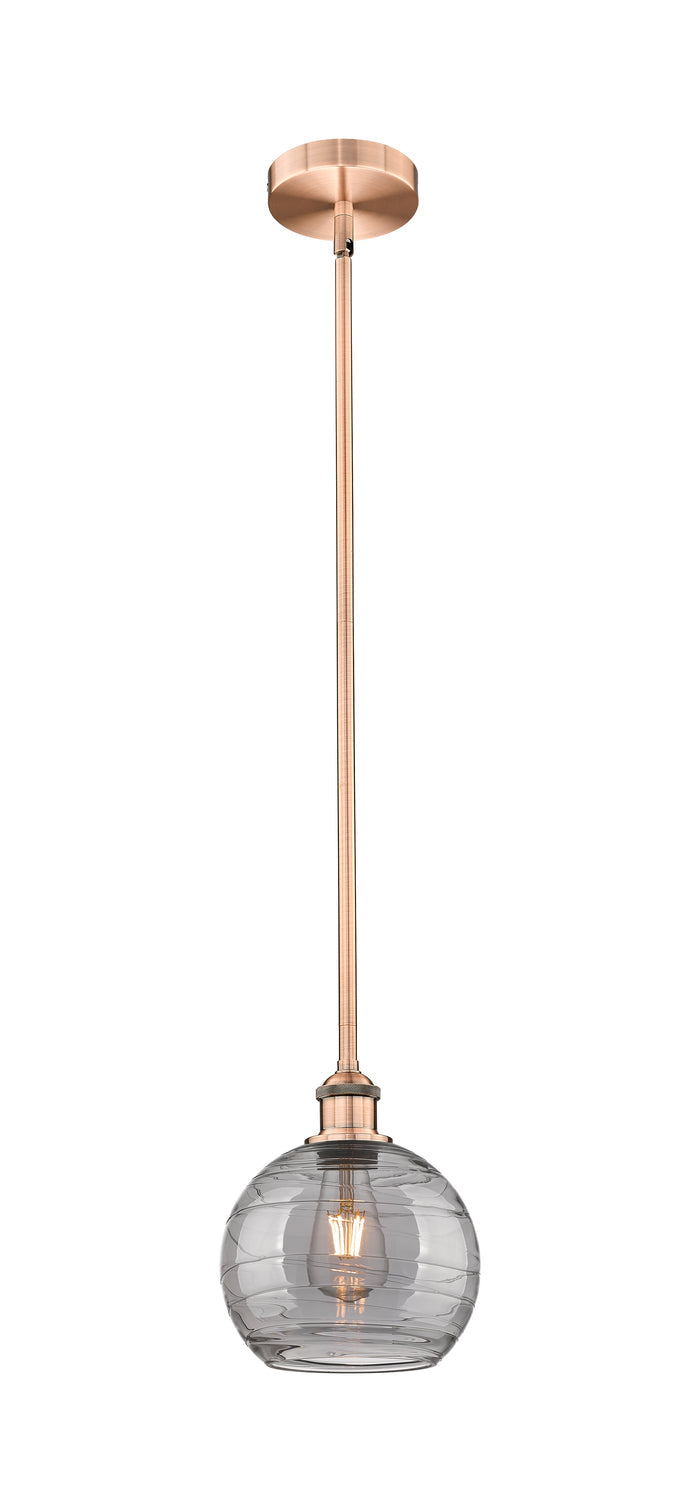 Edison Mini Pendant Antique Brass 8 Inch
