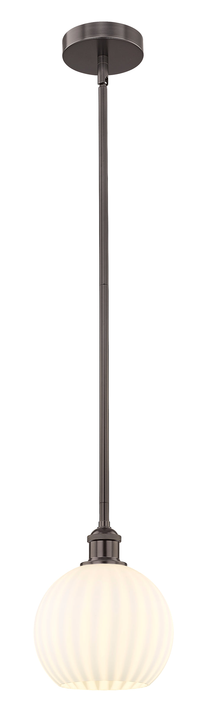Edison Mini Pendant Antique Brass 8 Inch