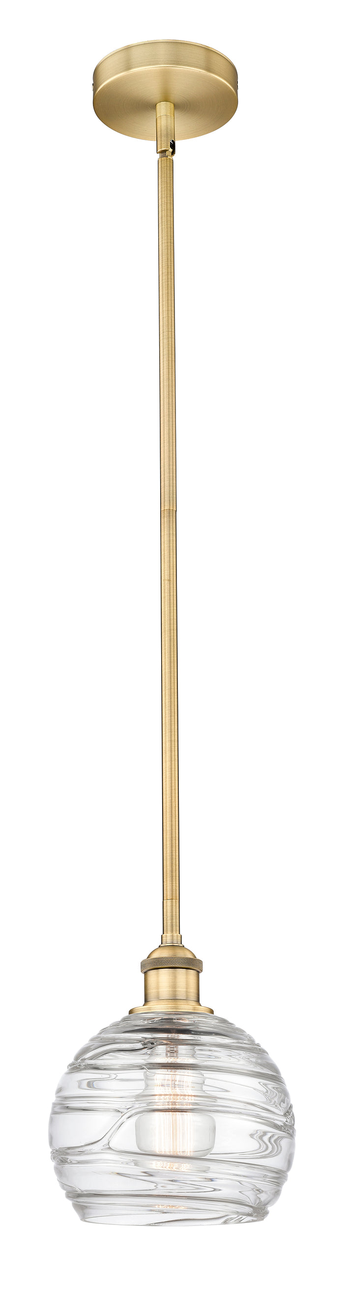Edison Mini Pendant Antique Brass 8 Inch
