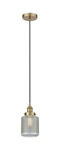 Edison Mini Pendant Antique Brass Cast
