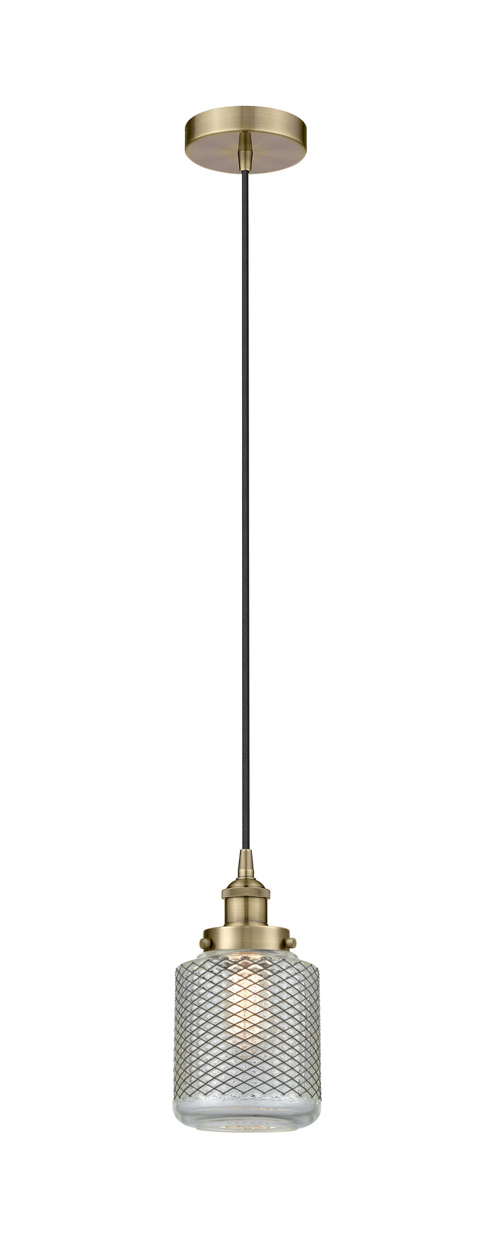 Edison Mini Pendant Antique Brass Cast