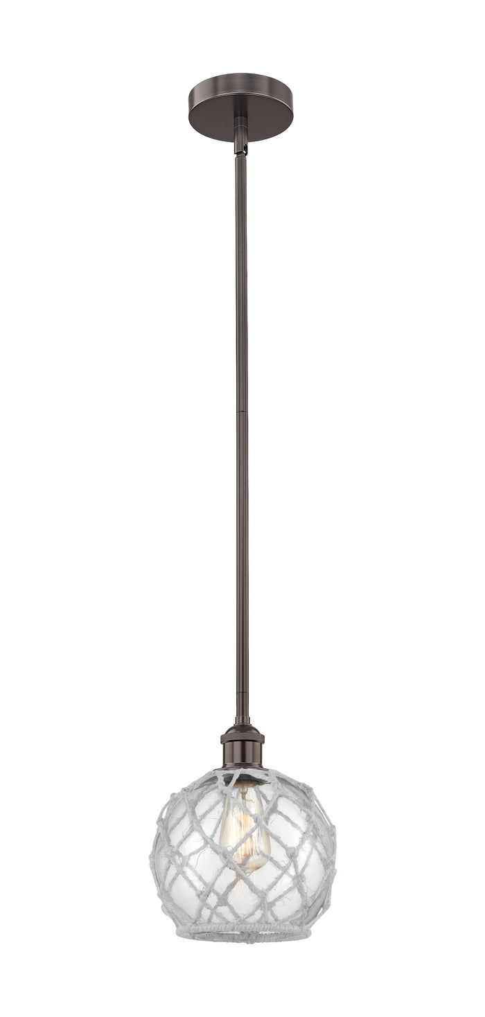 Oil Rubbed Bronze / Clear Glass with White Rope