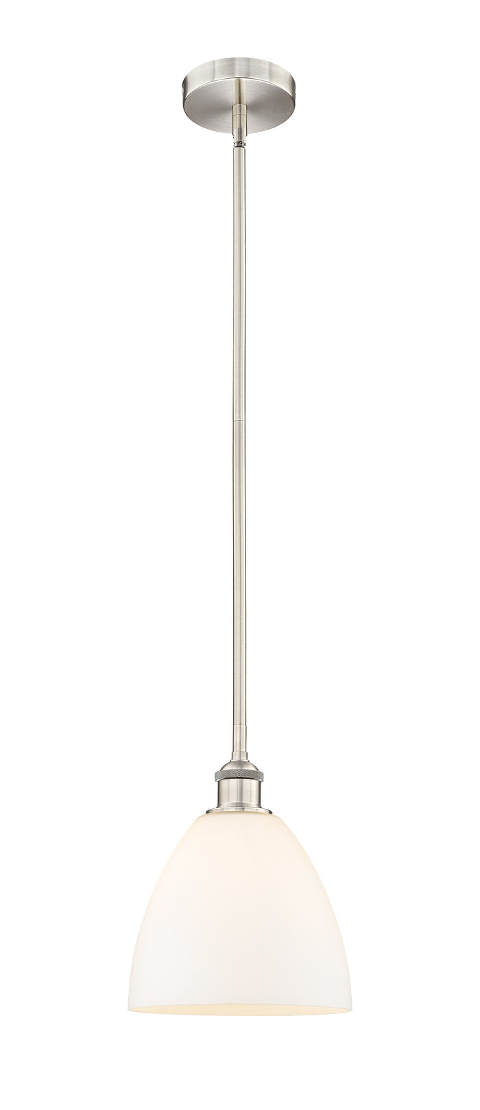 Brushed Satin Nickel / Matte White