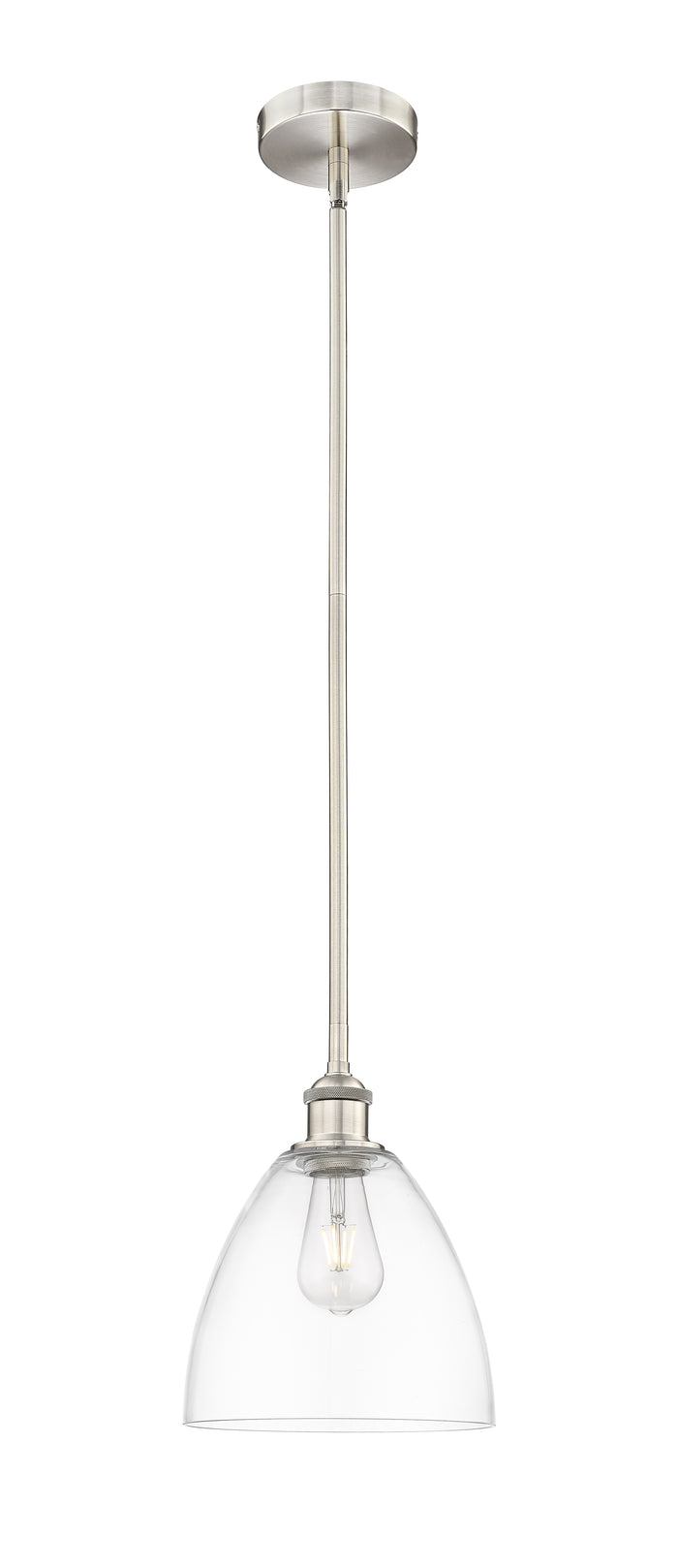 Brushed Satin Nickel / Clear