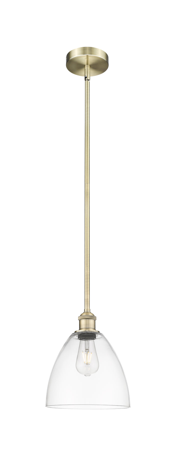 Edison Mini Pendant Antique Brass Cast