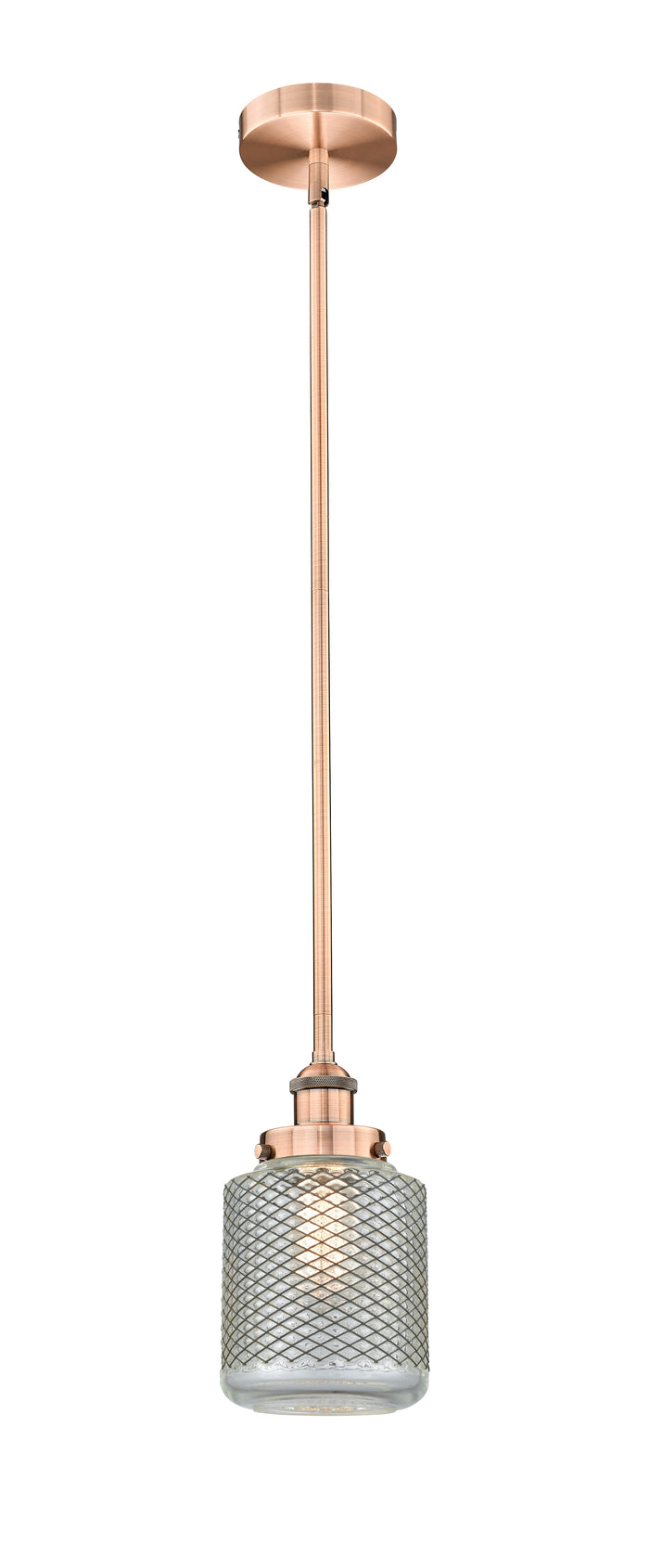 Edison Mini Pendant Antique Brass Cast