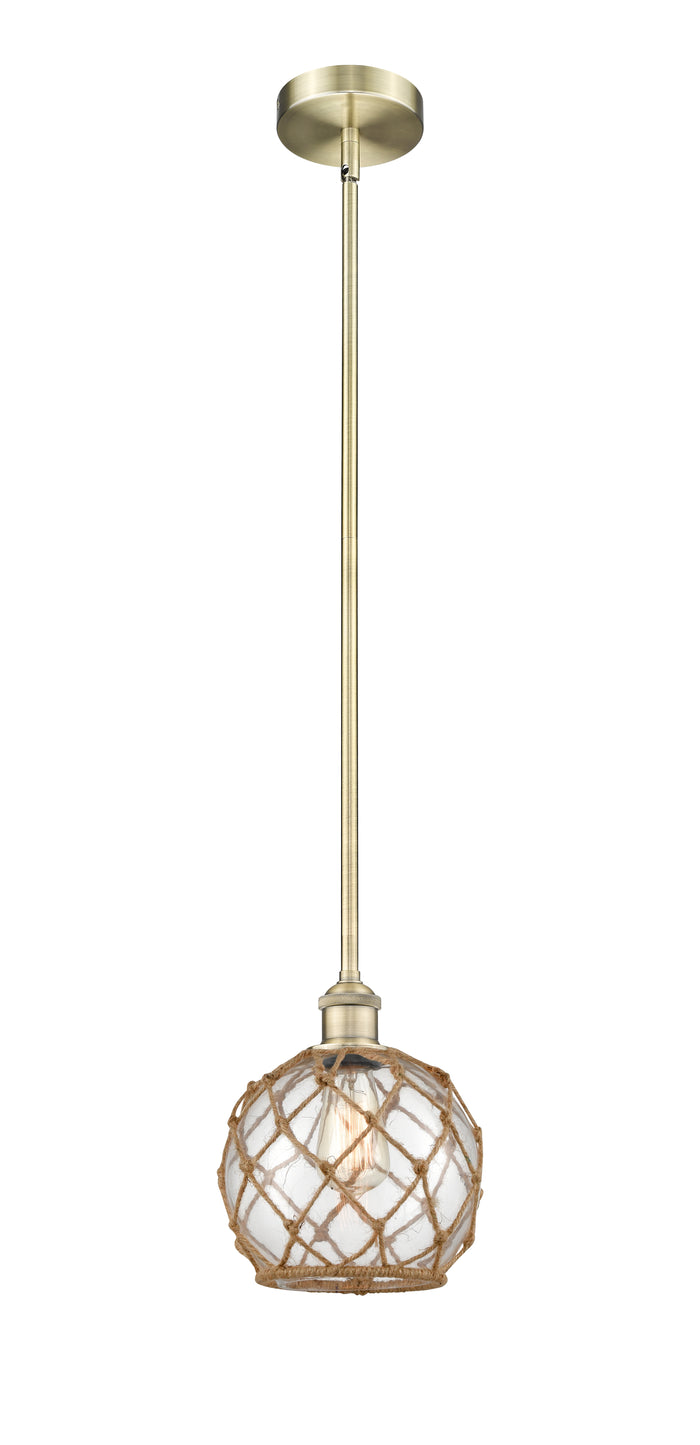 Edison Mini Pendant Antique Brass Cast