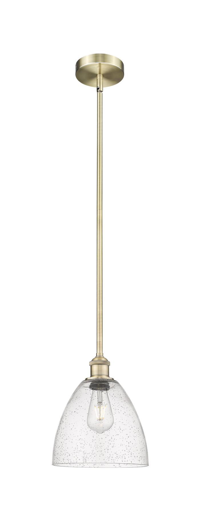 Edison Mini Pendant Antique Brass Cast