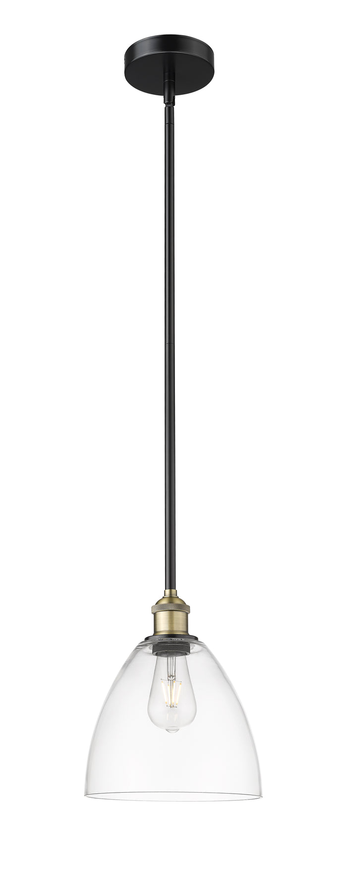 Edison Mini Pendant Antique Brass Cast