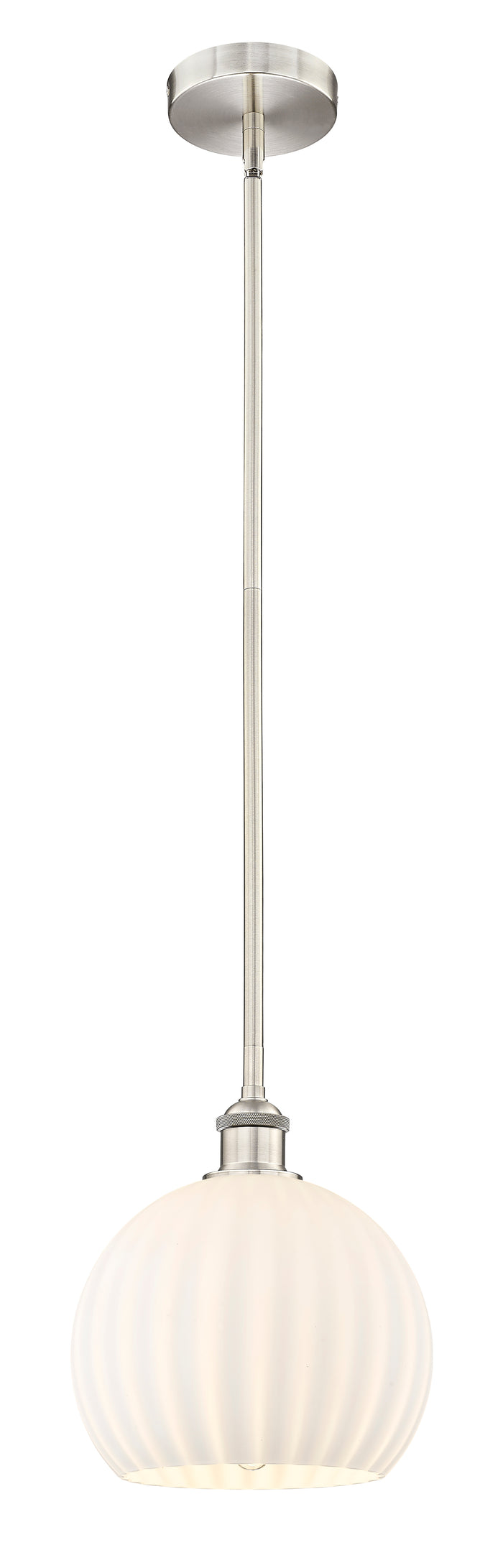 Brushed Satin Nickel / White Venetian