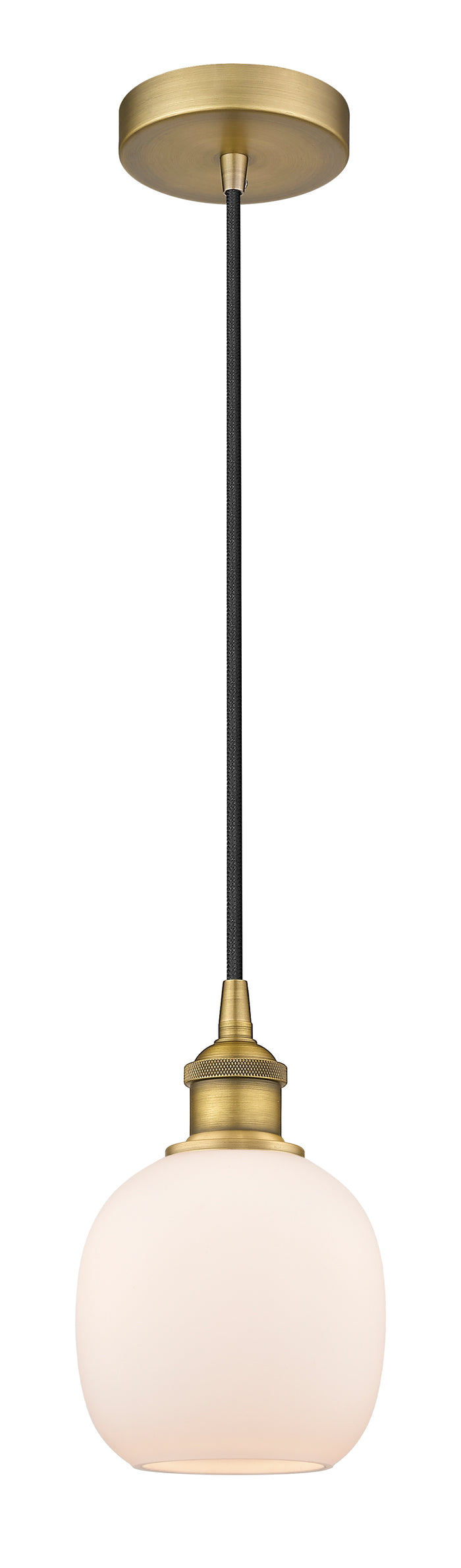 Brushed Brass / Matte White