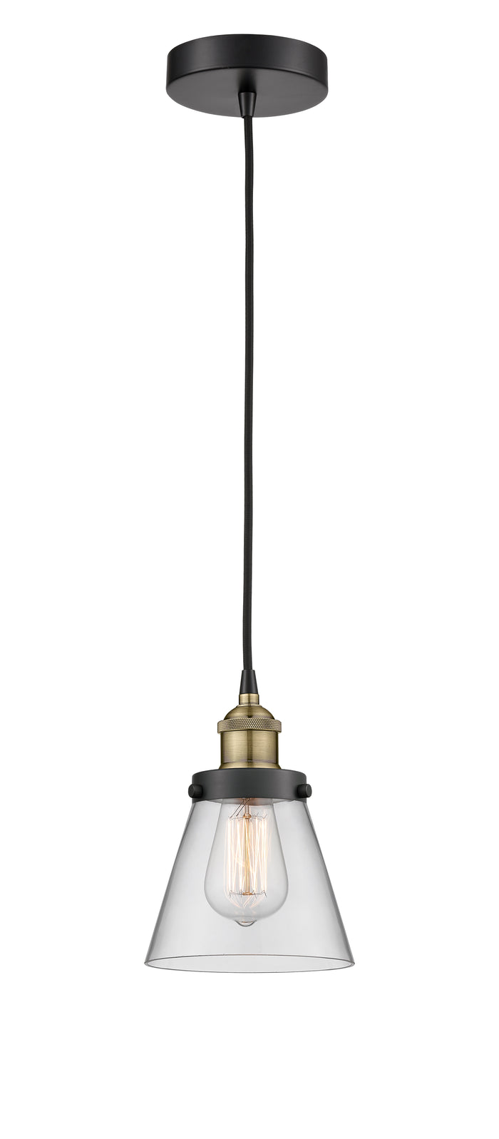 Black Antique Brass / Clear