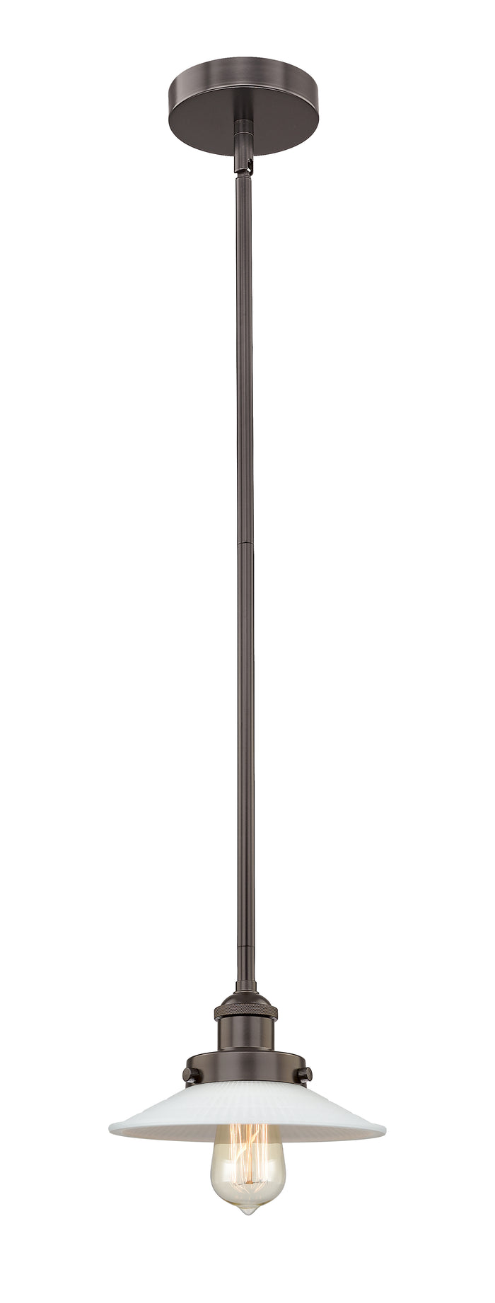 Oil Rubbed Bronze / Matte White Halophane