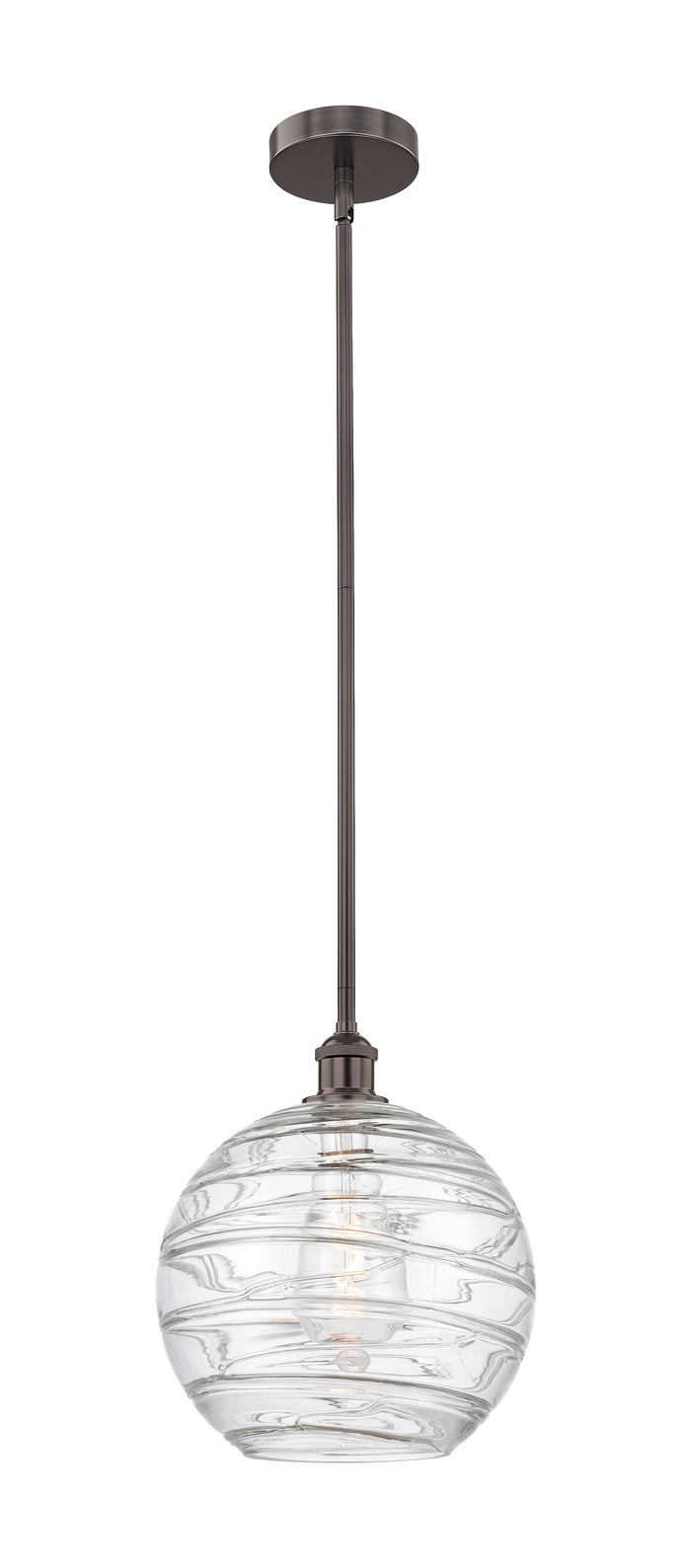 Oil Rubbed Bronze / Clear Deco Swirl