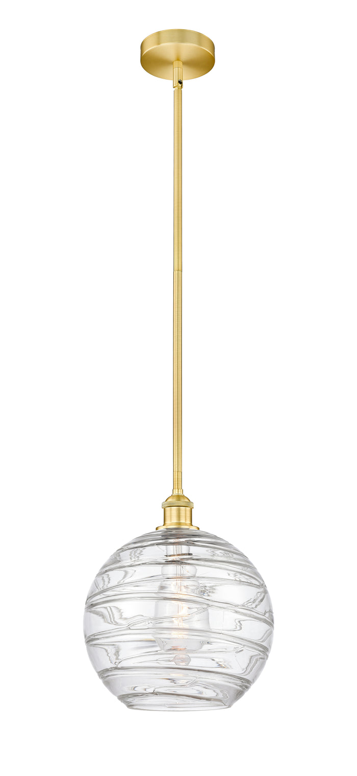 Satin Gold / Clear Deco Swirl