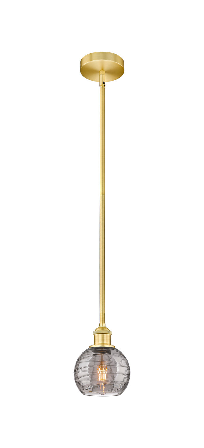 Satin Gold / Light Smoke Deco Swirl