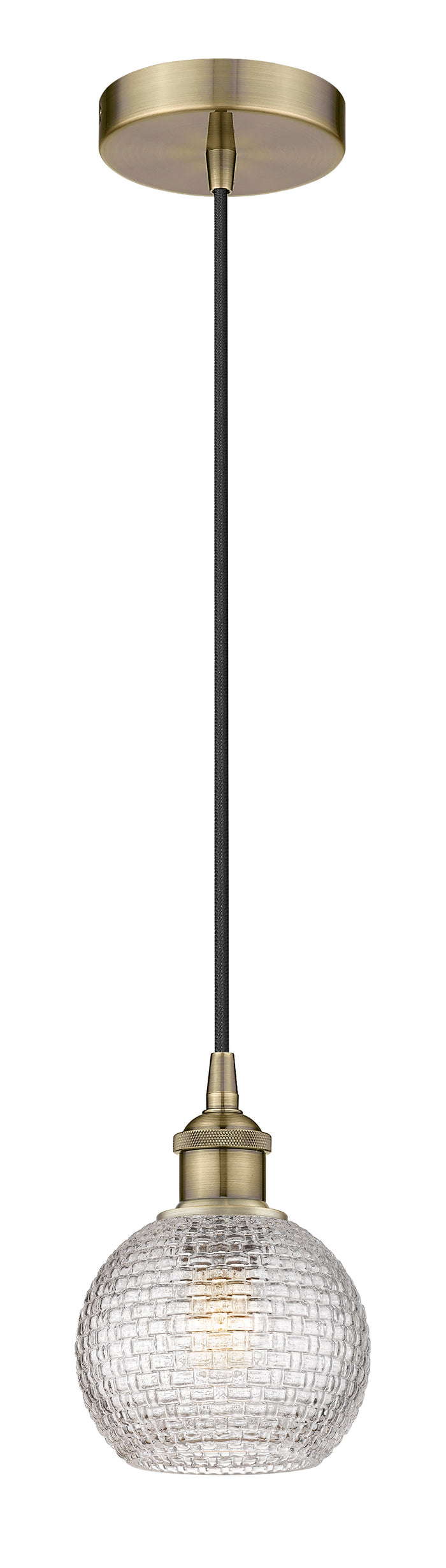 Edison Mini Pendant Antique Brass Finish
