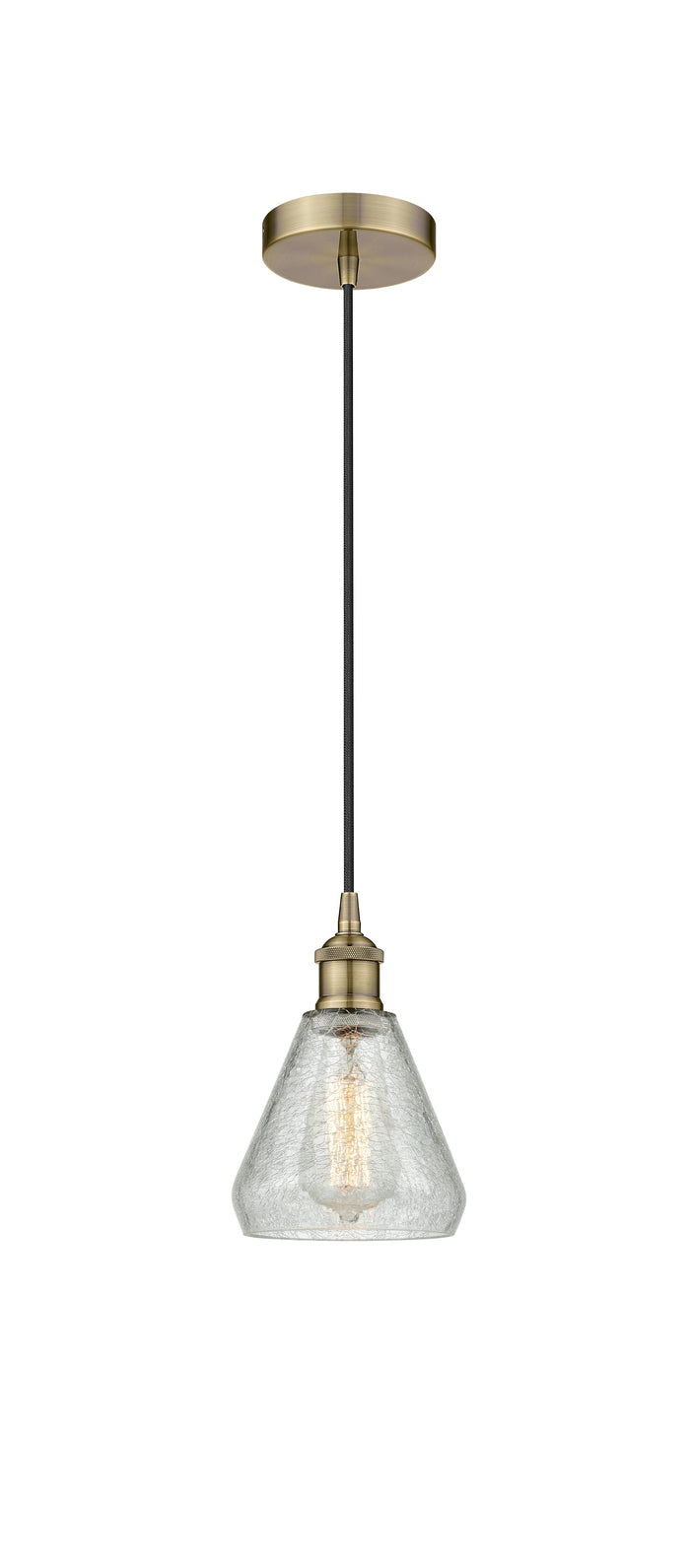 Edison Mini Pendant Antique Brass Finish