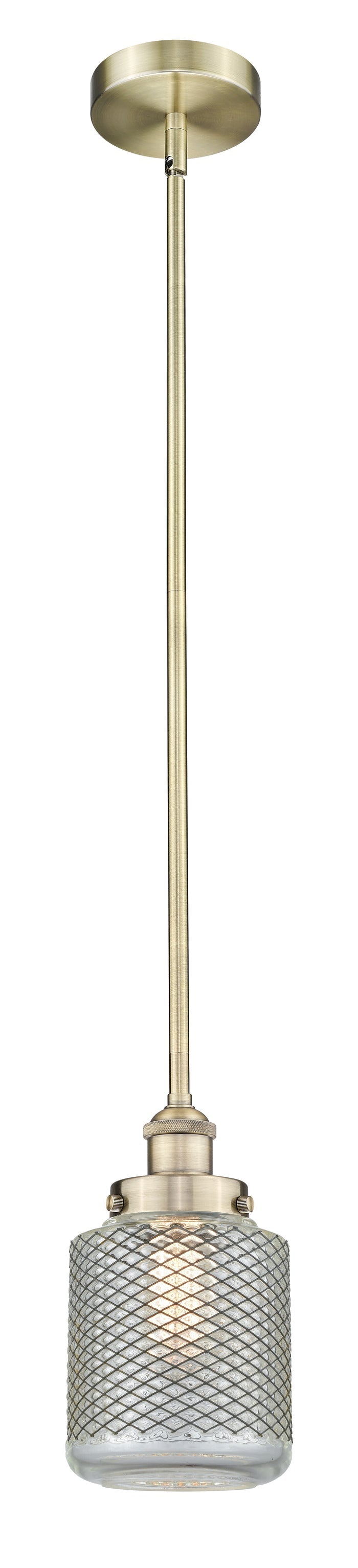 Edison Mini Pendant Antique Brass Finish