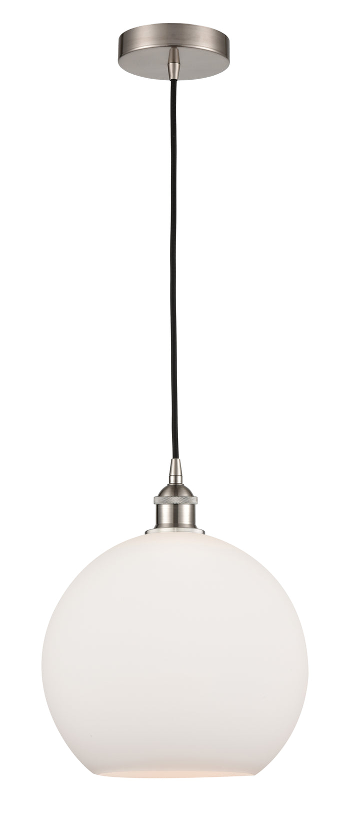 Brushed Satin Nickel / Matte White