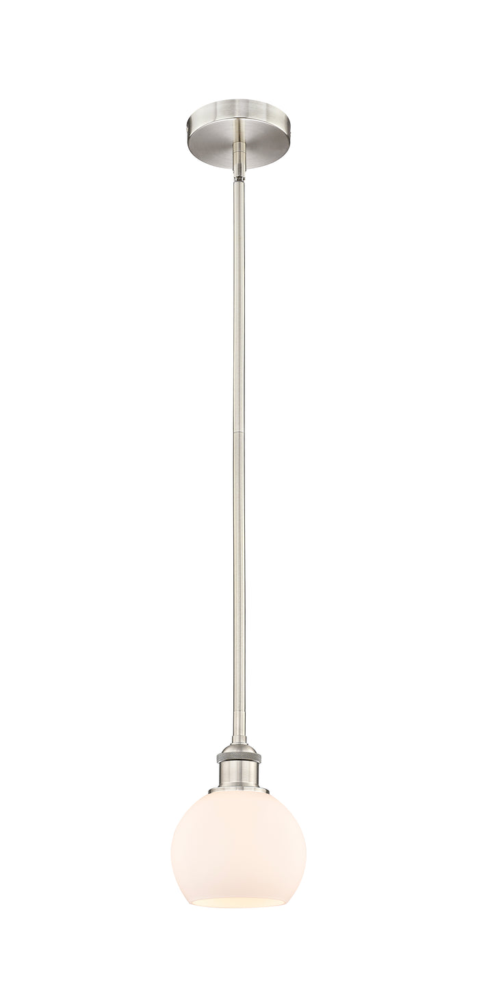 Brushed Satin Nickel / Matte White