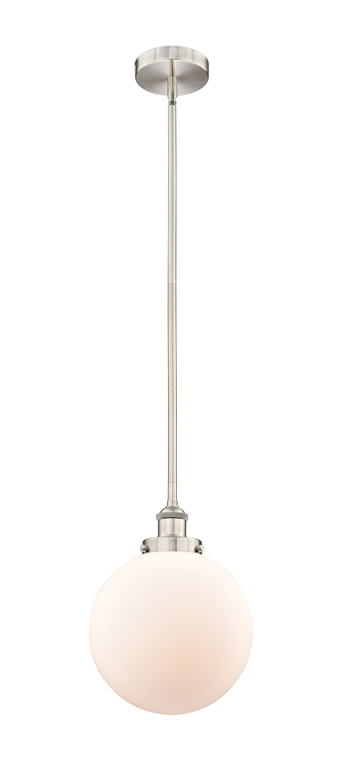 Brushed Satin Nickel / Matte White