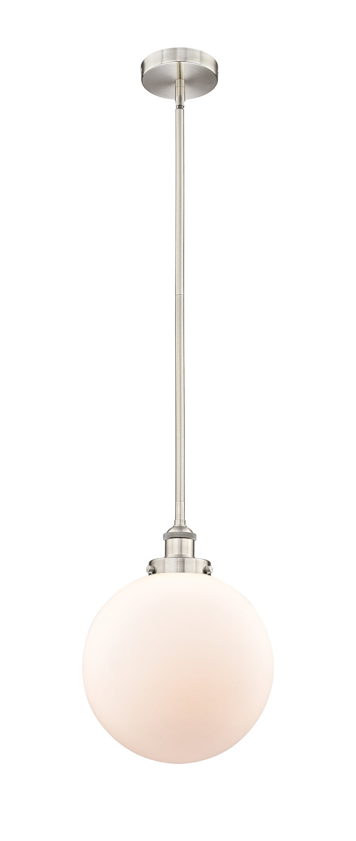 Brushed Satin Nickel / Matte White