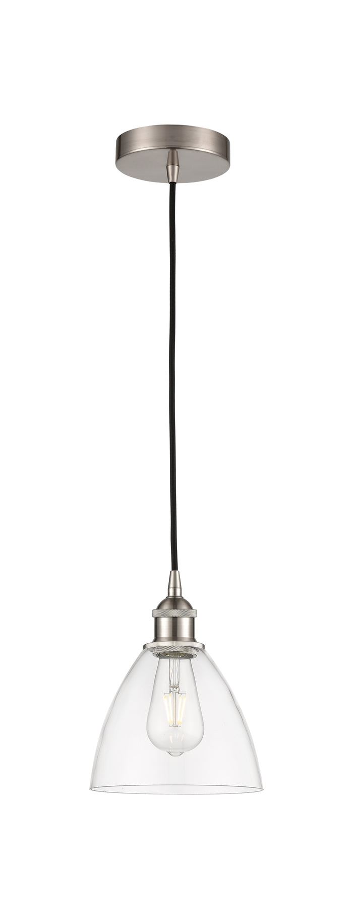 Brushed Satin Nickel / Clear