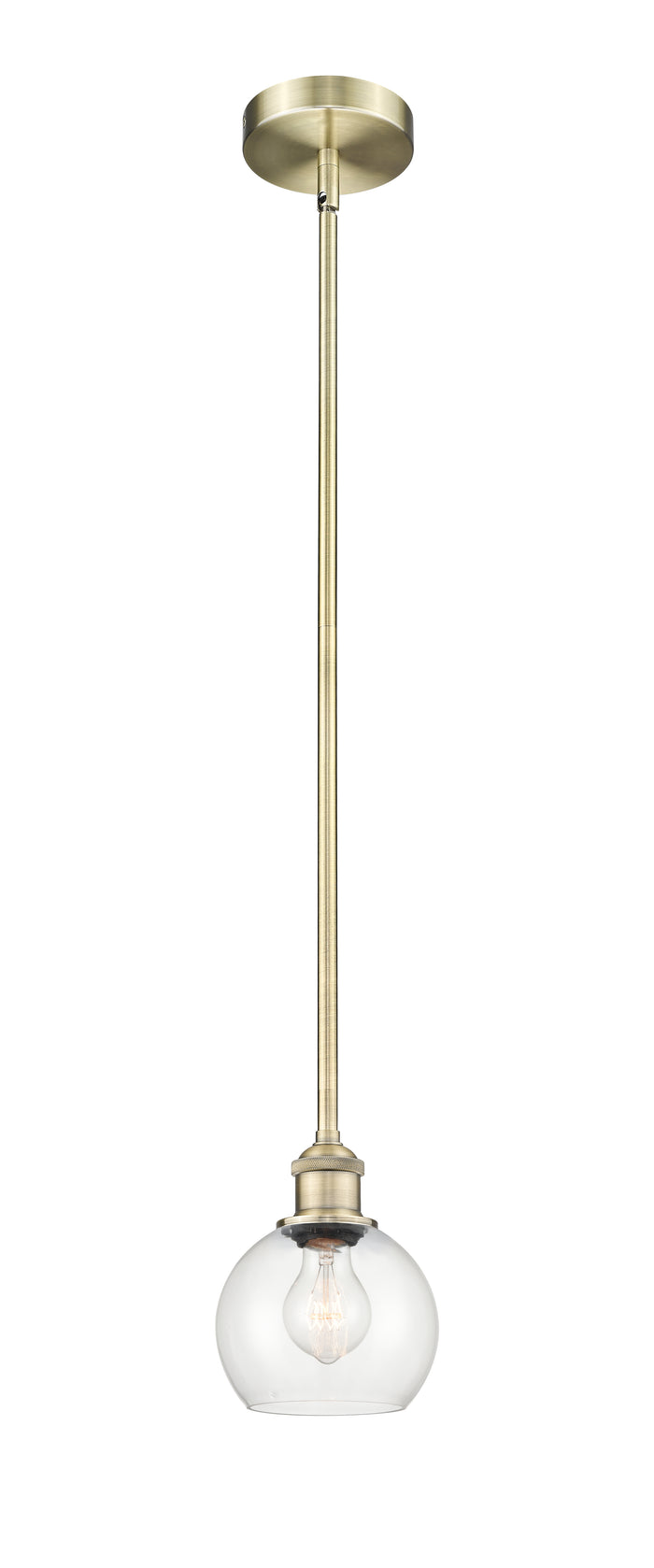 Edison Mini Pendant Antique Brass Finish