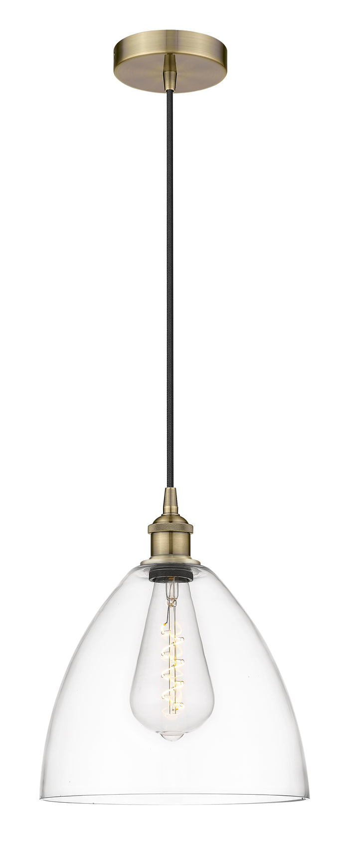 Edison Mini Pendant Antique Brass Finish