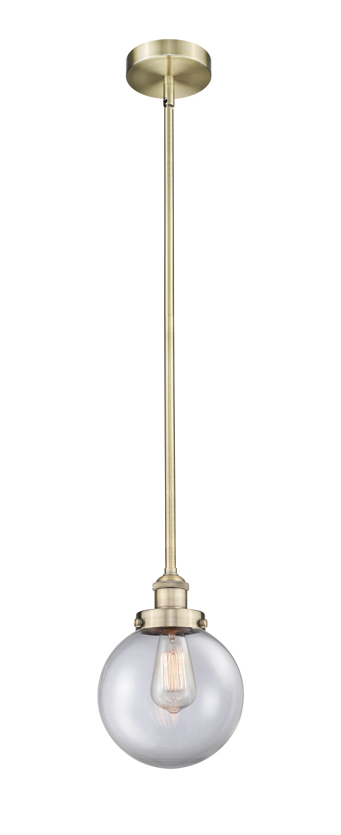 Edison Mini Pendant Antique Brass Finish
