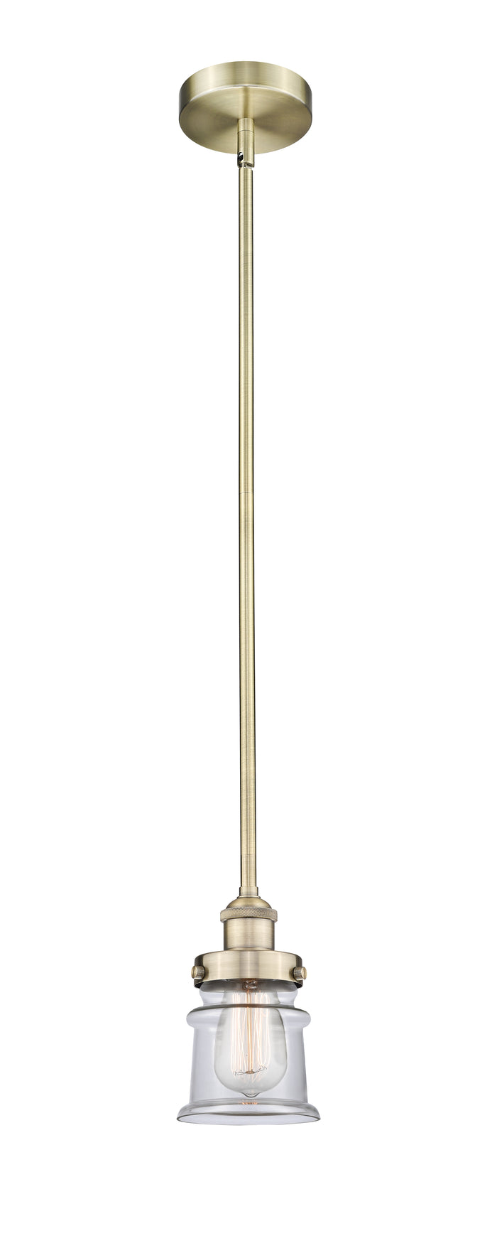 Edison Mini Pendant Antique Brass Finish
