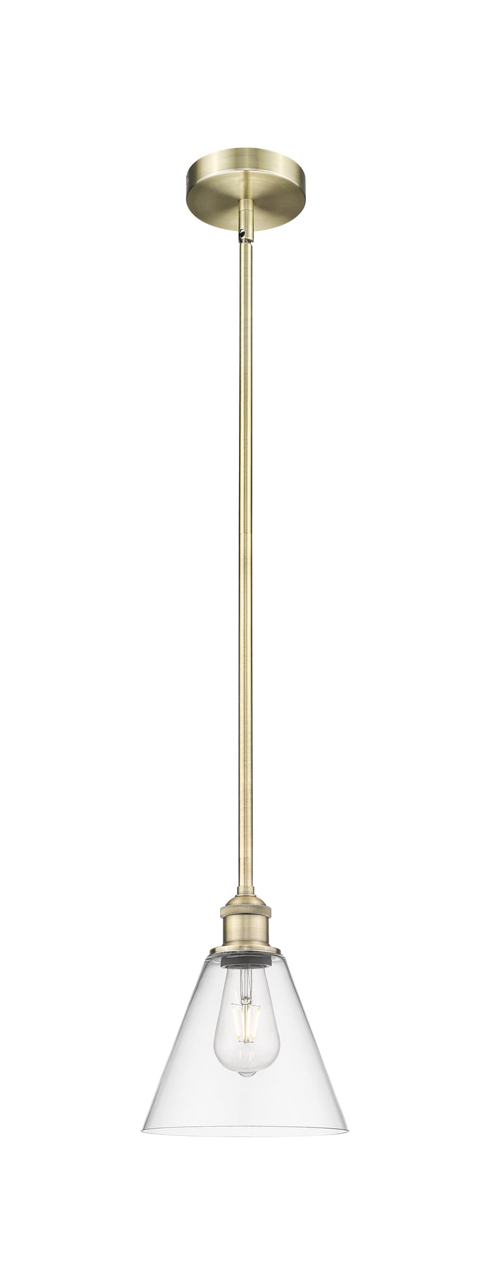 Edison Mini Pendant Antique Brass Finish