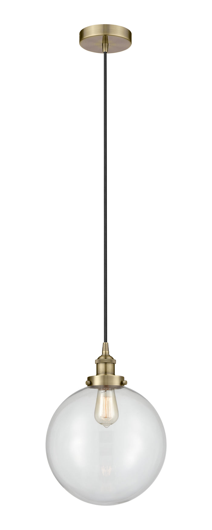 Edison Mini Pendant Antique Brass Finish