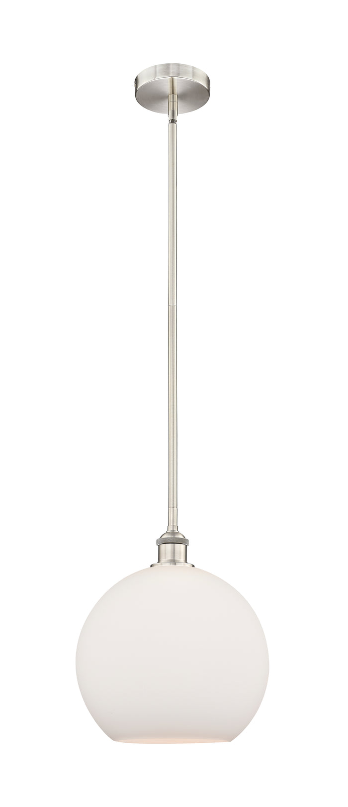Brushed Satin Nickel / Matte White