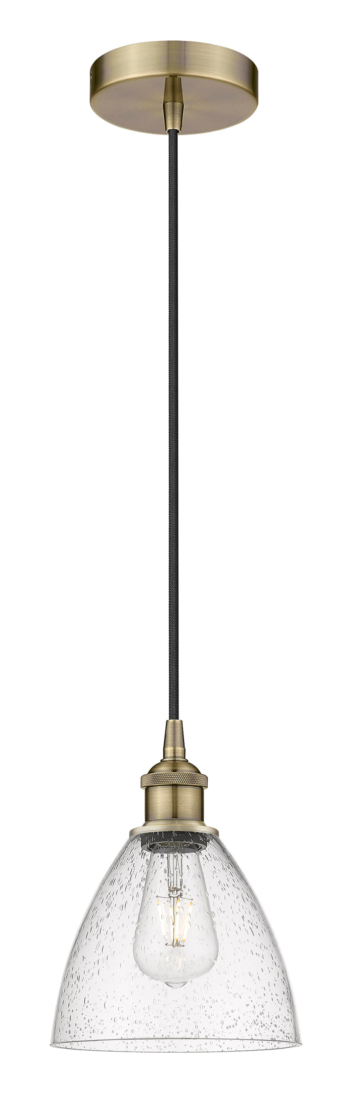 Edison Mini Pendant Antique Brass Finish