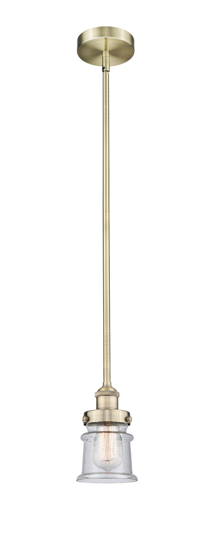 Edison Mini Pendant Antique Brass Finish