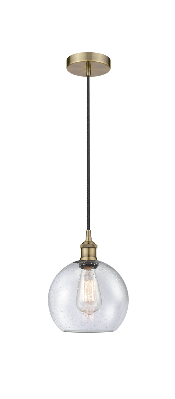 Edison Mini Pendant Antique Brass Finish