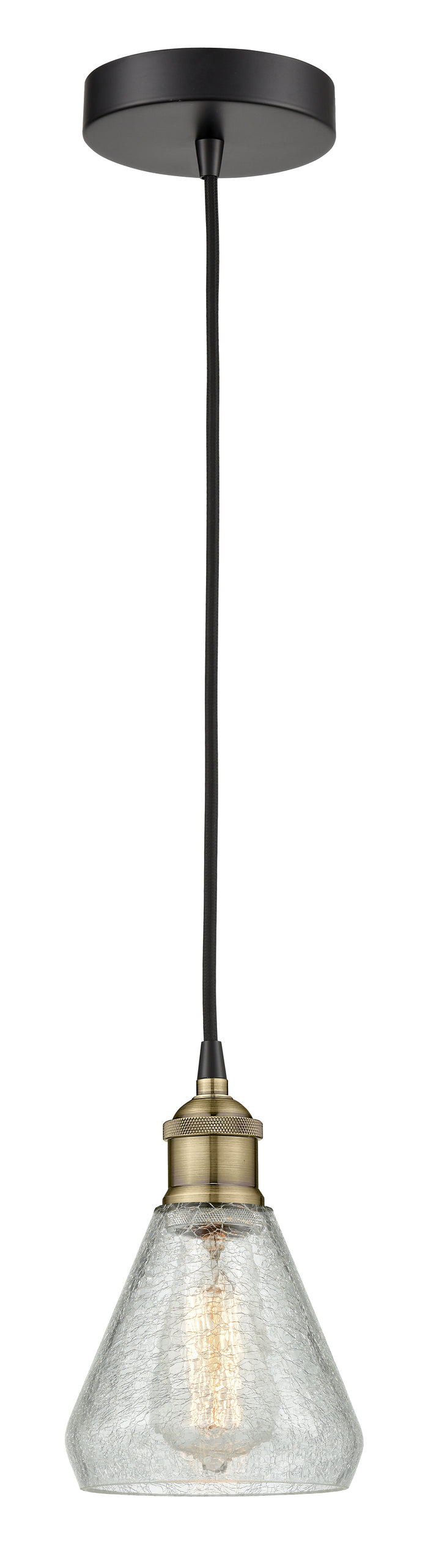 Edison Mini Pendant Antique Brass Finish